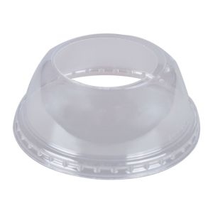 Clear - 90mm - Dome Lid w/Large Opening