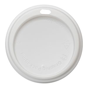 80mm Dome Lid - White