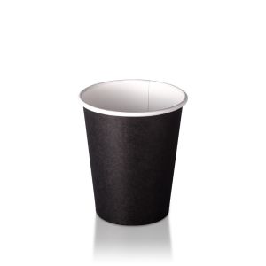 8oz Single Wall Hot Cup - Black
