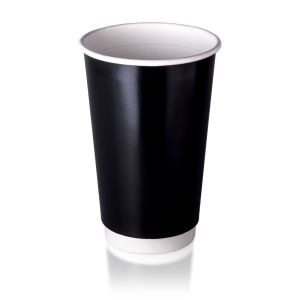 16oz Double Wall Hot Cup - Black