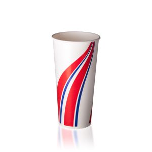 22oz Cold Cup - Swirl Red & Blue