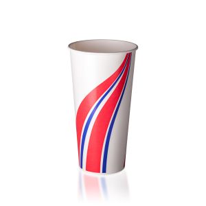 24oz Cold Cup - Swirl Red & Blue