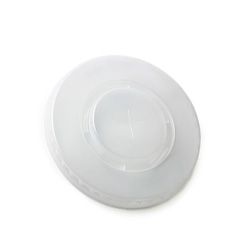 90mm Dome Straw Slot Lid - Natural
