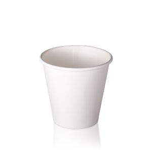 White S6 - 90mm 8oz - Single Wall Hot Cup